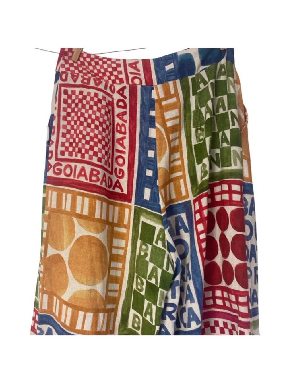 Multicolor Patchwork Wide-Leg Pants - Picture 11 of 13